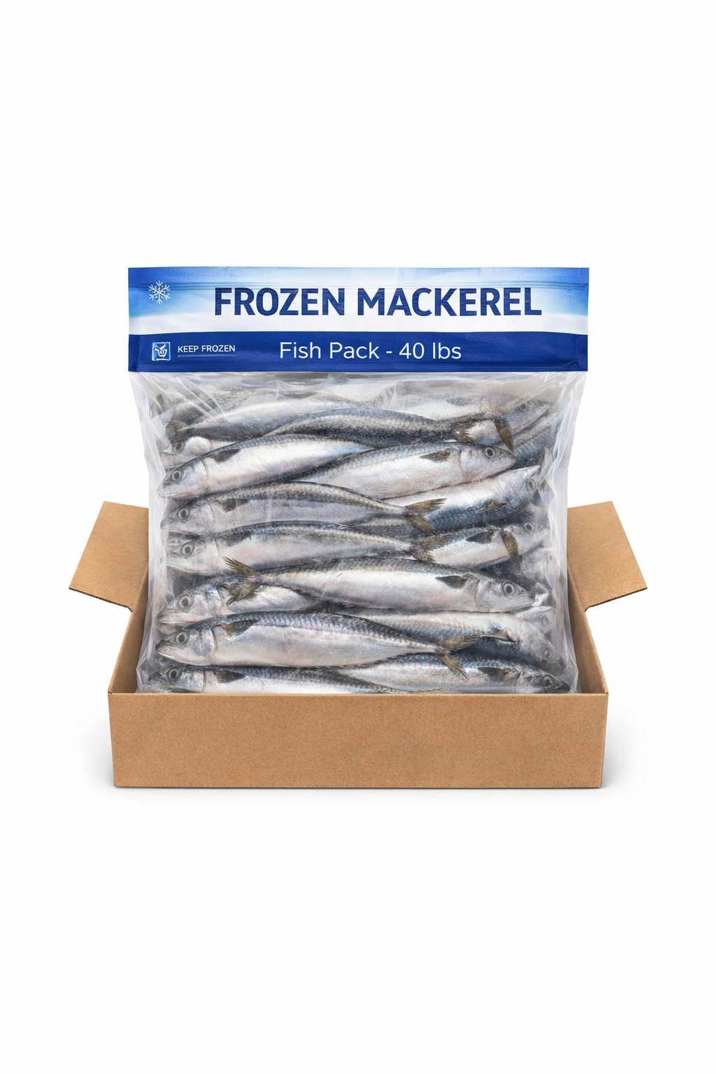 Frozen Mackerel Fish Pack | 40lbs