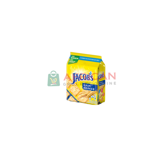 A package of Jacob's Cracker snacks, with the brand name and images of the crackers visible.